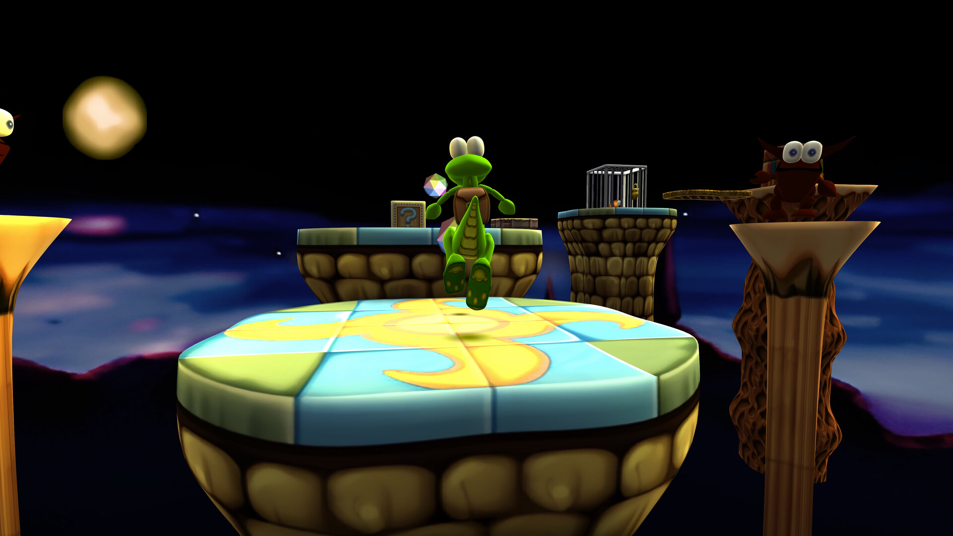 《Croc Legend of the Gobbos》以英語、法語、義大利語、德語和西班牙語呈現。遊戲中的文字非常少，沒有需要理解外語才能遊玩和享受遊戲的對話。（圖／取自Steam）