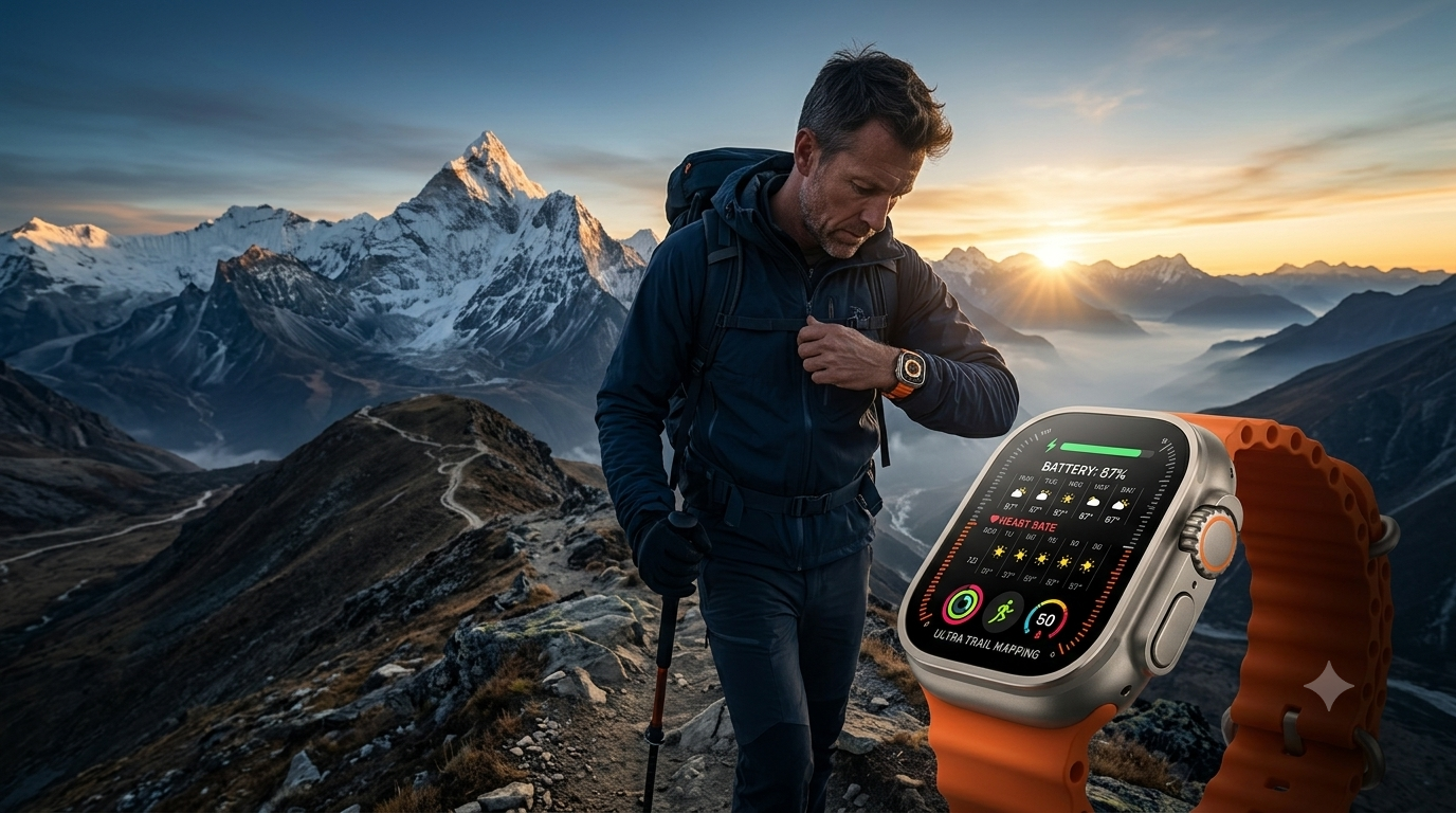 Apple Watch Ultra 4 預計下月發表!升級亮點搶先看:將告別電量焦慮 1 Apple Watch Ultra 4 將於下個月發布,與iPhone 18 Pro、iPhone Ultra等產品一同亮相。電池續航力有望提升。(圖/AI生成)