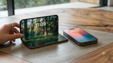 蘋果首款摺疊機 iPhone Ultra 外觀尺寸曝光!預計 9 月正式登場 3 蘋果將發布其首款可折疊iPhone——據傳名為iPhone Ultra。它將配備5.5英寸外屏和7.6英寸內屏。(圖/AI生成)
