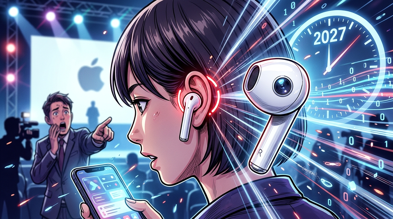 耳機拍照會亮燈!蘋果 AirPods 相機細節與隱私機制流出 最快「這時候」發表 1 有代碼顯示 AirPods 可以控制硬體指示燈及其亮度,但想必會有狀態指示燈,或許能緩解人們對AirPods攝影機未經許可拍攝他人照片的隱私擔憂。(圖/AI生成)
