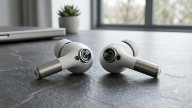 AirPods Ultra來了!蘋果傳最快下月推出首款配備鏡頭 AirPods 3 蘋果多年來一直在研發代號為「B798」的帶相機AirPods耳機,這是其人工智慧穿戴裝置策略的一部分,該策略還包括智慧眼鏡和可穿戴人工智慧項鍊。(圖/AI生成)