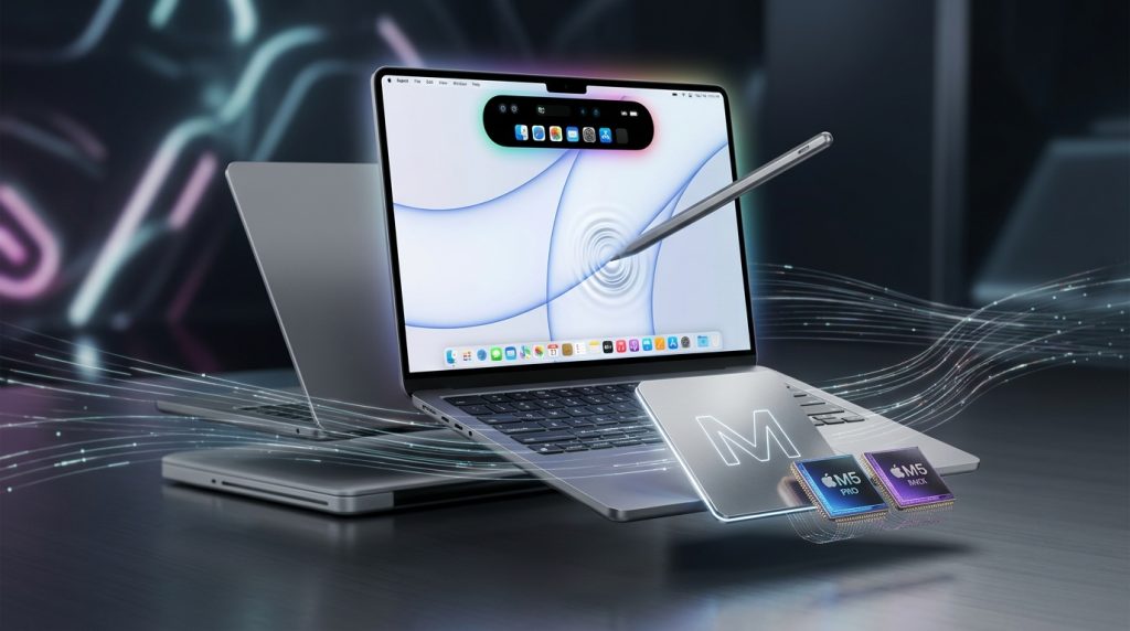 精選 5 未來的 MacBook Ultra 將配備 M7 晶片,但據外媒報導指出,今年的機型將繼續使用MacBook Pro 現有的 M5 Pro 和 M5 Max 晶片。(圖/AI生成)