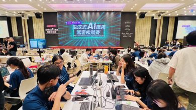 從人本出發做AI!TIARA江政龍盼跨域人才共創 真正解決社會問題 3 臺灣半導體產學研發聯盟(TIARA)以「以人本思維發展適應臺灣社會變遷之普惠科技應」為題,參與AWS黑客松競賽。 (圖/媒體中心攝影)