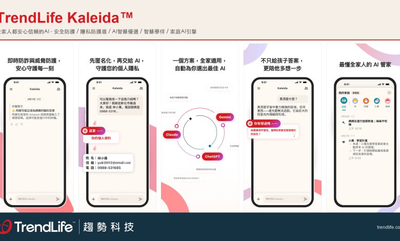 全球網路資安解決方案領導廠商趨勢科技旗下消費性事業群TrendLife™宣布推出TrendLife Kaleida™。（圖／趨勢科技提供）