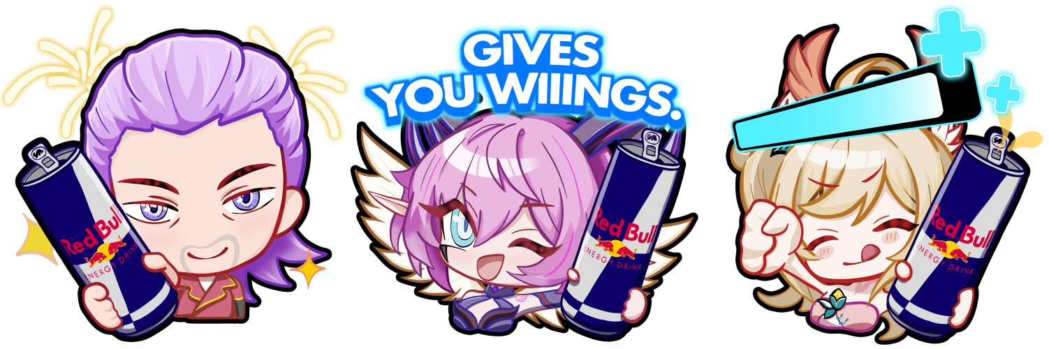 Red Bull ✕《 Garena 傳說對決》限定弗洛倫、薇菈、芽芽表情熱血解鎖！隨機派送、只送不賣，一鍵發送瞬間拉滿團隊氣氛！（圖／Red Bull提供）