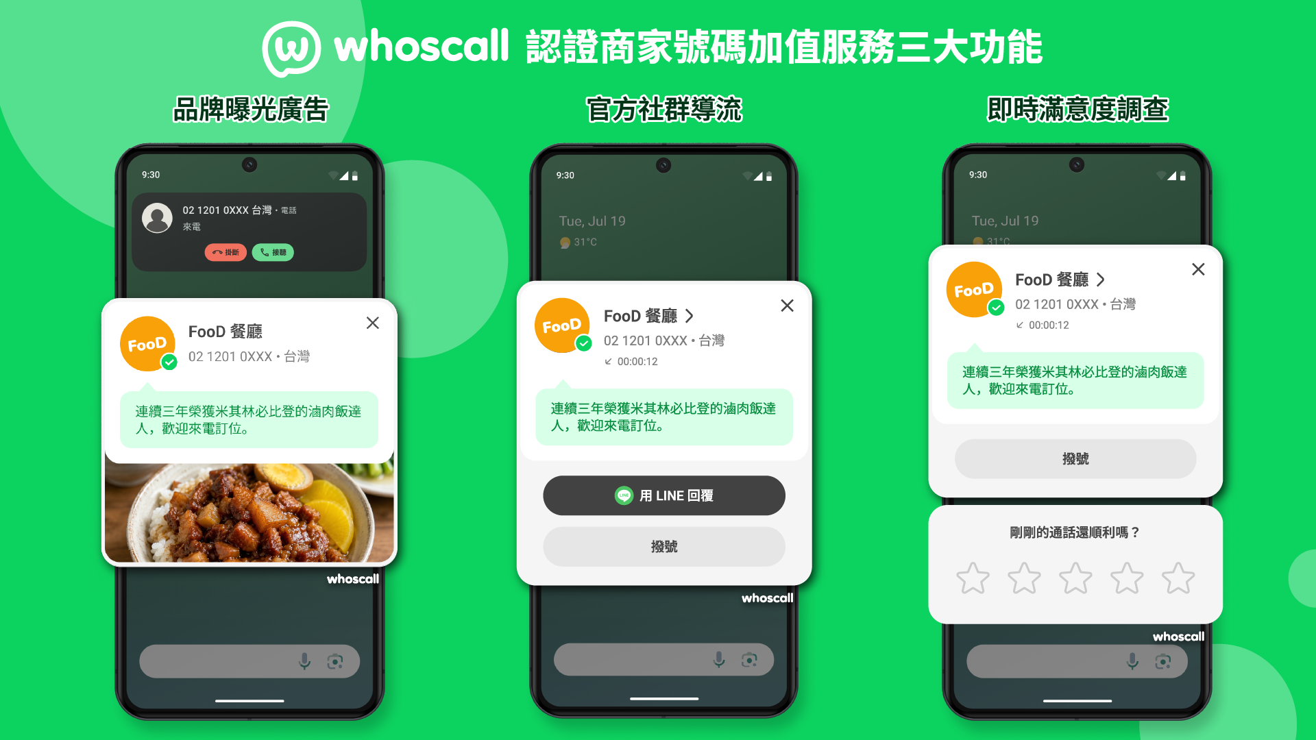 告別騷擾誤標記!Whoscall認證號碼服務重拾品牌信任 2 全新「Whoscall 認證商家號碼」加值功能介紹。(圖/信任科技提供)