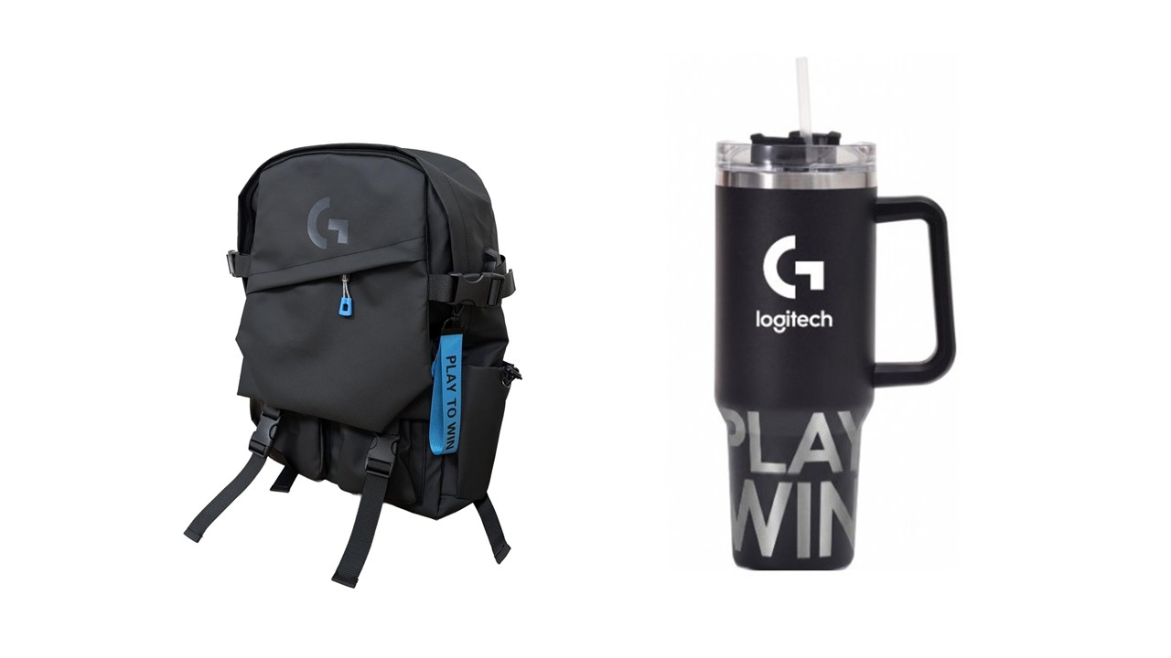 全通路裝備升級再享品牌 Logitech G 冰霸杯、品牌後背包。(圖/Logitech提供)