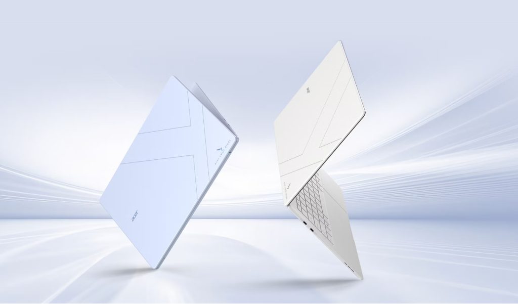Acer Swift Blade 14 最輕僅 799g，結合超輕碳纖維與鎂鋁合金設計，在卓越的便攜性與強固耐用間取得完美平衡，滿足行動生活需求。（圖／取自宏碁官網）