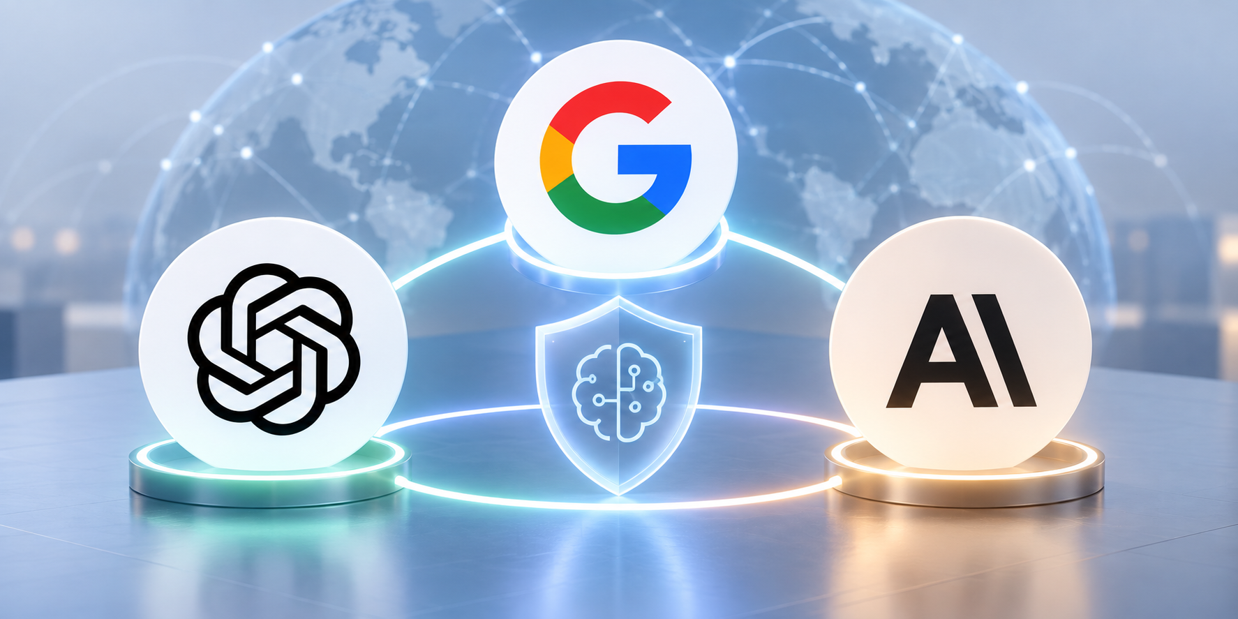 OpenAI、Google與Anthropic開始討論如何共同處理AI安全問題。(圖/AI生成)