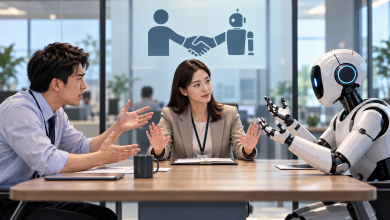 未來公司不只需要HR?「機器人關係部門」可能成真 處理員工與AI衝突 8 未來企業除了HR之外,可能還需要「Robot Relations(機器人關係,RR)」部門。(圖/AI生成)