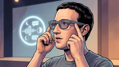 憂隱私爭議?Meta 傳秋季發表無鏡頭智慧眼鏡、代號 Luna 3 報導稱,新款眼鏡內建六個麥克風,用戶可以與 Meta 的 AI 聊天機器人和該公司新推出的消費者 AI 代理 Muse 進行對話。(圖/AI生成)