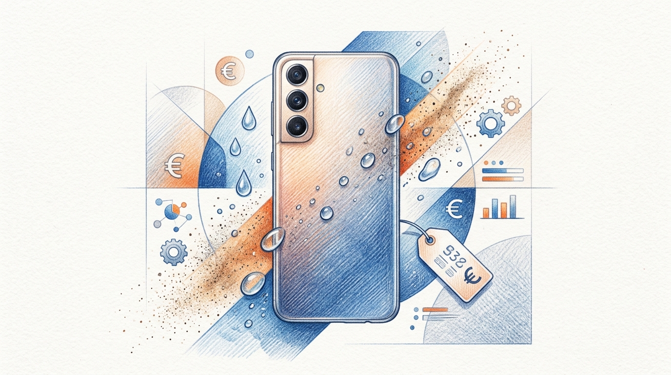 Galaxy A18 4G 的整體設計與 Galaxy A17 4G 保持一致,螢幕頂部採用 V 形瀏海設計,這款 6.7 吋 Super AMOLED 顯示器擁有 Full HD+ 解析度、90Hz 更新率。(圖/AI生成)