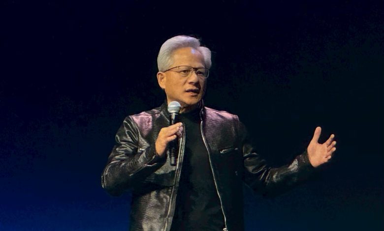 黃仁勳表示，網路安全「很可能成為人工智慧的下一個主要應用領域」。（ 資料圖／記者 孟圓琦攝）