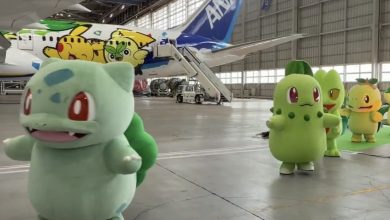 慶祝寶可夢 30 週年!全日空推出全新「綠色寶可夢彩繪機」正式啟航 5 飛機內部配備了印有寶可夢圖案的頭枕套、紙杯和餐巾紙。此外,乘客還可以觀看和收聽寶可夢主題的機上娛樂節目。(圖/取自@poke_times X)