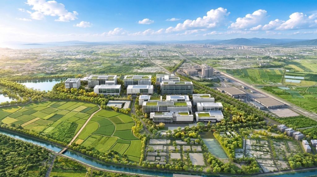 白埔先進封裝設備布局啟動!搶攻後摩爾商機 打造半導體在地供應鏈 1 白埔產業園區將成為南部半導體S廊帶下一階段發展的重要節點。(圖/高雄市政府提供)
