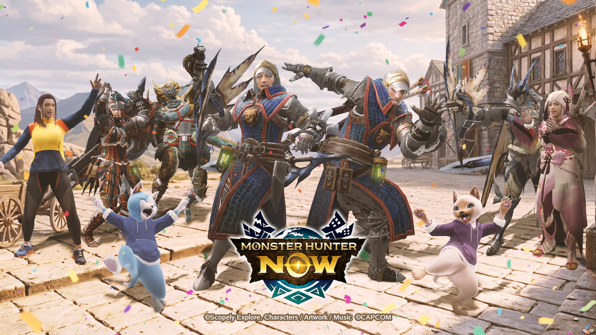 《魔物獵人Now》迎上市 3 週年!14 種武器全面集結 擴充實境狩獵體驗 1 無論是平時在遊玩《Monster Hunter Now》的獵人、新手獵人或回歸獵人,「Monster Hunter Now感謝祭【3週年紀念】」都會為各位帶來令人喜悅的豐富內容!只要登入就能獲得豪華禮物!可從指定武器中挑選1把的10階武器、防具「守護者系列」的製作素材!(圖/取自monsterhunternow官網)
