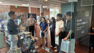 圖4.北科大學生赴北九州市企業實習，深化臺日產學人才交流。