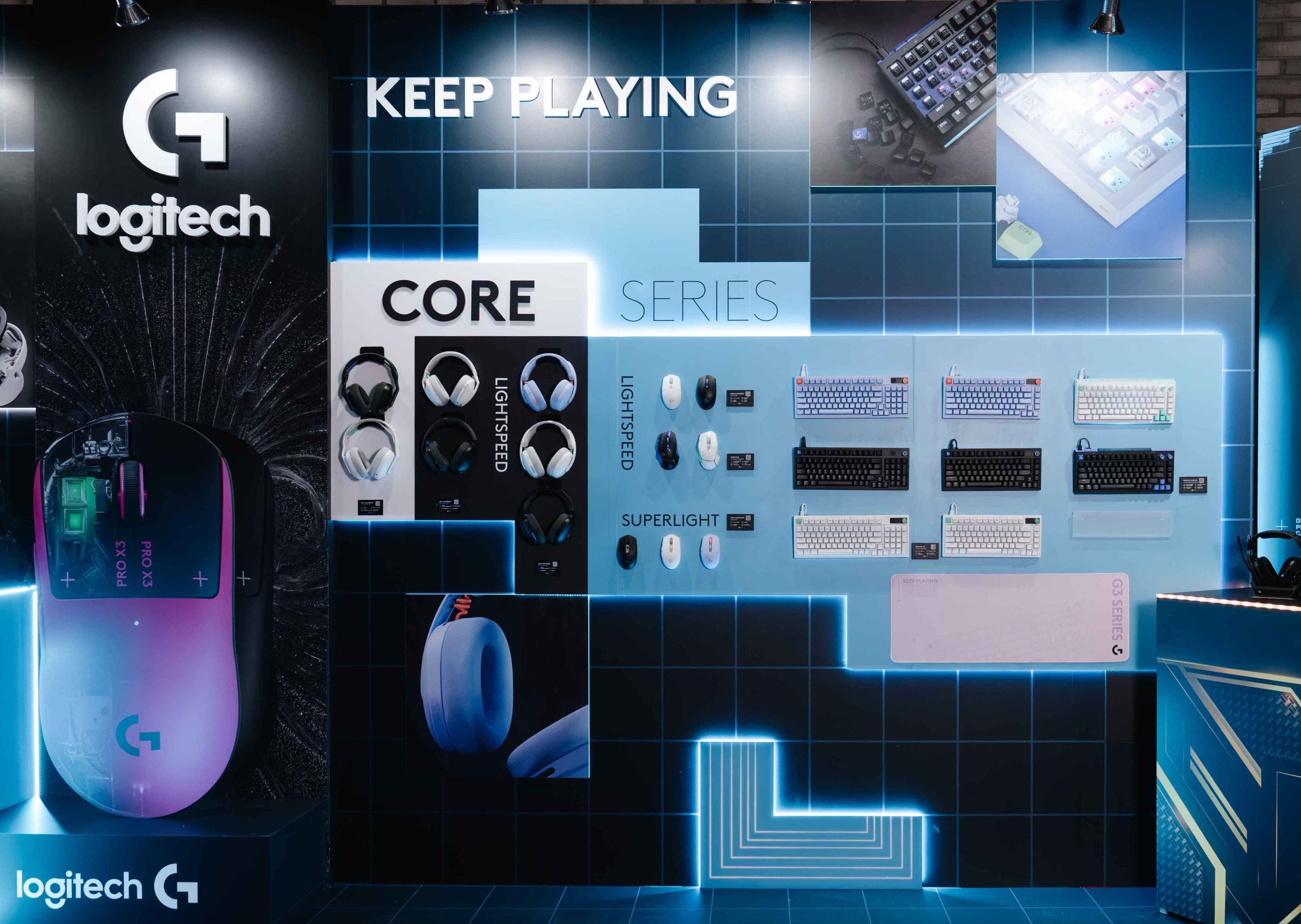 Logitech G 也同步擴充CORE系列，提供更多不同價格與使用需求的選擇。（圖／Logitech G提供）