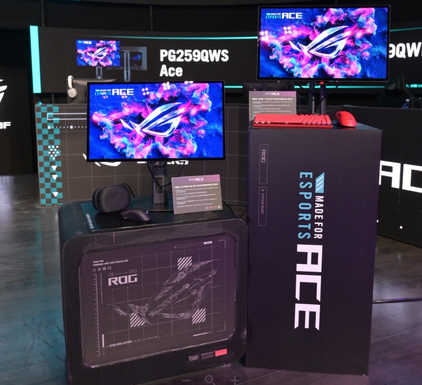 敗家之眼強悍登場!冠軍戰隊力推Ace Esports OLED系列電競螢幕全新上市 1 職業選手推爆!ROG Ace Esports OLED系列電競螢幕新上市!(圖/ROG 提供)
