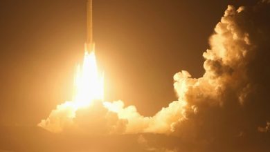 人類首次挑戰火星衛星採樣 日本探測器拚2031年帶回神祕土壤 3 日本H3火箭於2026年10月20日(週二),從日本南部鹿兒島縣的種子島太空中心發射升空。(圖/Naoki Hiraoka、美聯社提供)
