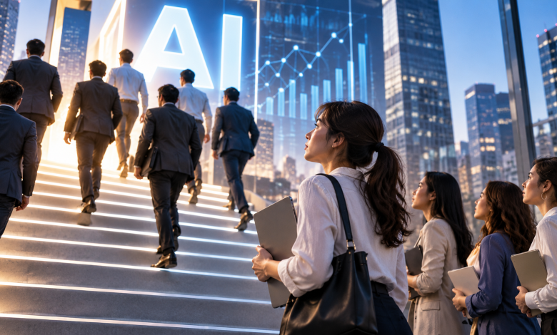 根據LinkedIn調查，去年AI相關職缺的新進員工中，女性僅佔約四分之一。（圖／AI生成）