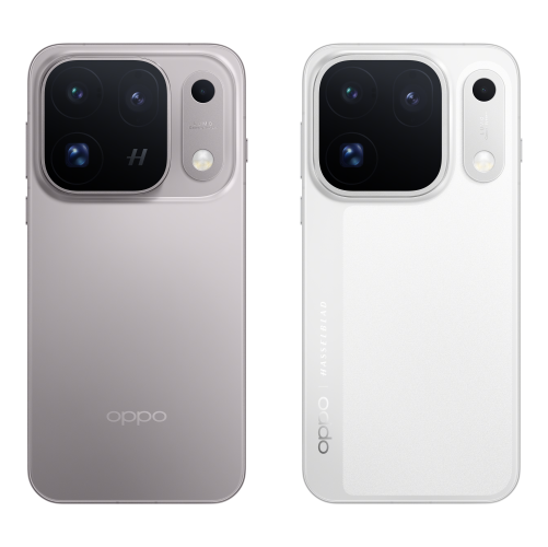 OPPO Find X10 登台!首發三「2 億鏡頭」主打哈蘇原真影像、搭載天璣 9600 6 Find X10 Pro Max 月影鈦、紗月白。(圖/OPPO提供)