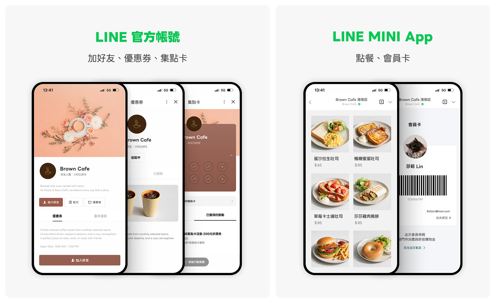 企業可依據不同場景需求，彈性設定感應後要開啟的服務內容。（圖／LINE 台灣提供）