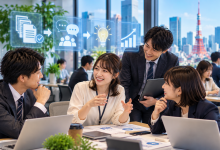日本調查顯示，66.3%工作者因AI省下工作時間，並優先投入溝通對話。（圖／AI生成）
