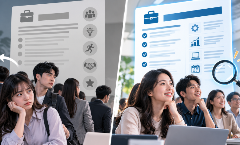 德國求職平台JobLeads指出，相較於明確列出職務要求的徵才資訊，過度強調人格特質及工作設備的職缺公告，徵才效果較差。（圖／AI生成）